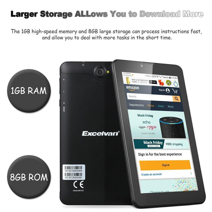 Excelvan M07k6 7 0 Android 6 0 Mtk21 Quad Core 1024 600 1g 8g 3g Du Www Unipymes Com