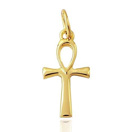 動作確認 K18ゴールド エジプトクロス ペンダント 「シンプル小さめアンクモチーフ」 【N2058455335】(10384円)