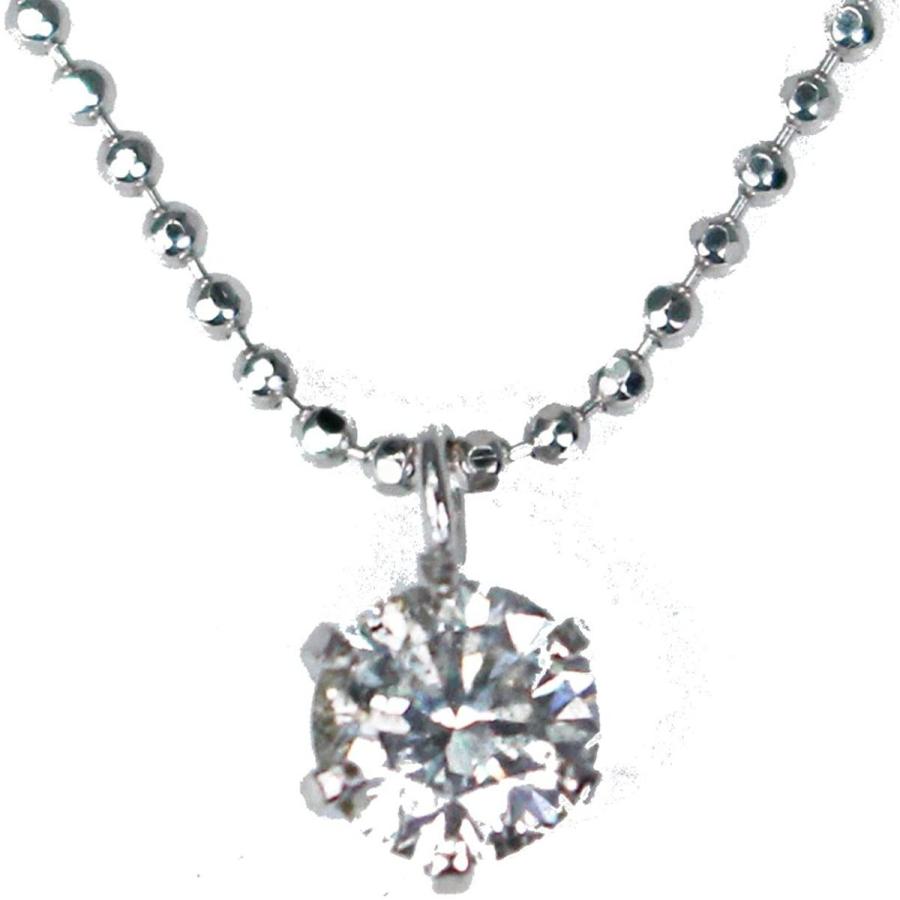 KASHIMA純プラチナ台 0.3ct ダイヤモンド 一粒石 プチ ペンダント ネックレス