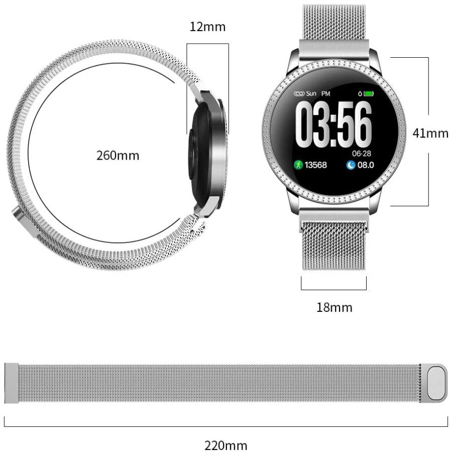 スマートウォッチ 多機能 19 最新 スマートブレスレット スマートリスト 活動量計 歩数計 消費カロリー 目覚まし時計 睡眠検査 長座 Www Radiancemedispas Com