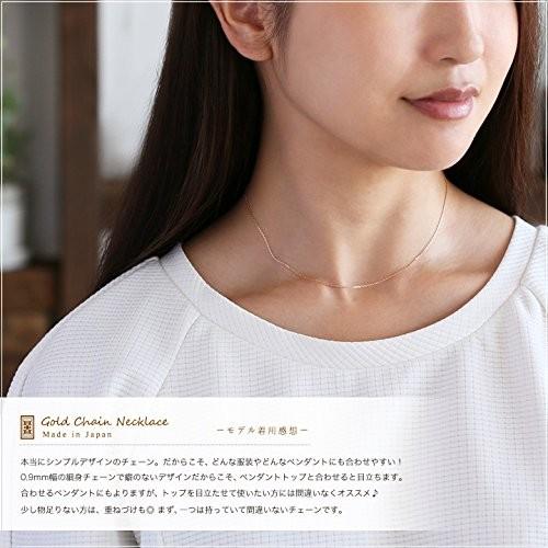 K18ピンクゴールド あずきチェーン 0.9mm幅 選べる6サイズ 「カット面が輝くさりげないネックレス」 (60cm(アジャカン無し)) K18ピンクゴールド あずきチェーン 9mm幅 選べる6サイズ カット面が輝くさりげないネックレス 60cm アジャカン無し