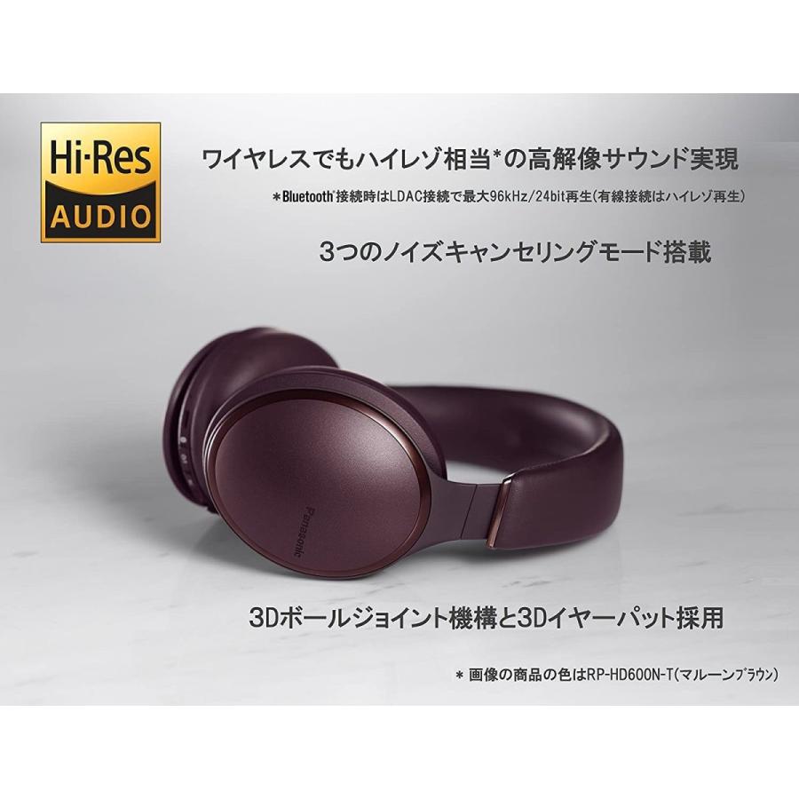 パナソニック ワイヤレスステレオヘッドホン RP-HD600N-G パナソニック ワイヤレスステレオヘッドホン RP HD600N