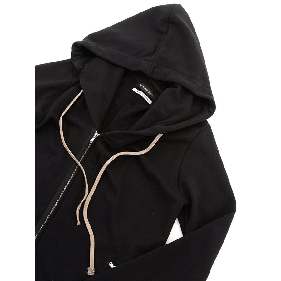 即納 アズスーパーソニック As Super Sonic パーカー フード付きロングzip モッズパーカー モード系 メンズ 黒 F 21年春夏再販 Newmatic Ae