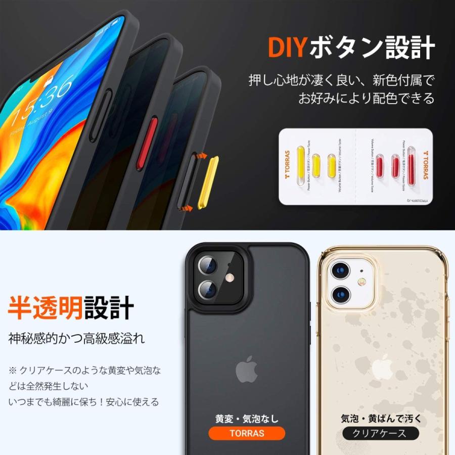 Torras 半透明 Iphone 12 Mini 用 ケース 超耐衝撃 米軍mil規格取得 マット感 黄ばみなし ストラップホール付き 画 Hanamaru Store 通販 Yahoo ショッピング