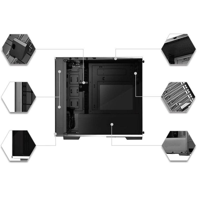 USED SilverStone Lucidシリーズ 強化ガラス製PCケース SST-LD01 26001 ブラック 【Y2400397838】(12110円)