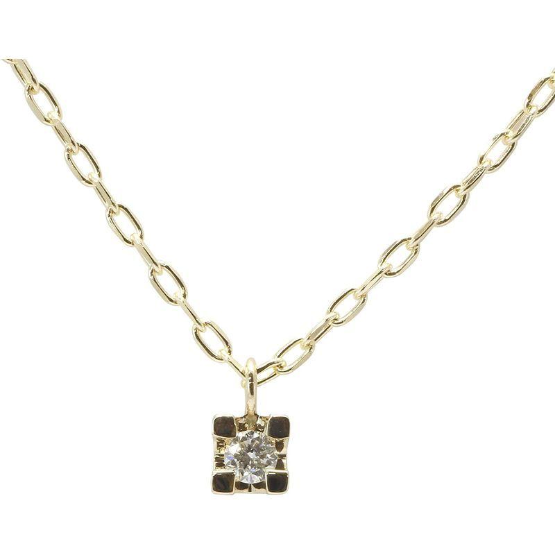 [大特価] キャンディ Candy 1粒0.03ｃｔダイヤ4本爪キューブ型ペンダント K10YG k10sqdia0003pn 【J2424926480】(12234円)