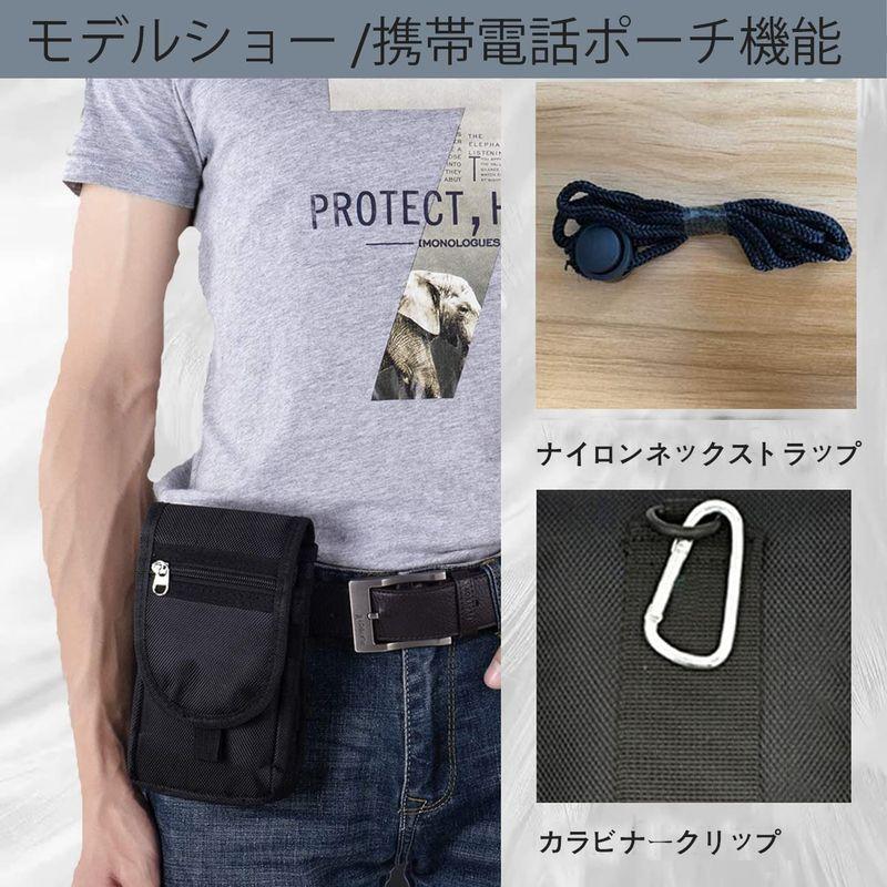 スマホケース ベルトウエストポーチ ナイロン携帯電話ホルダー ケーススマホ 腰 に つける ケース袋男性のベルトバッグ 為にiPhone 1 2023032200564900427