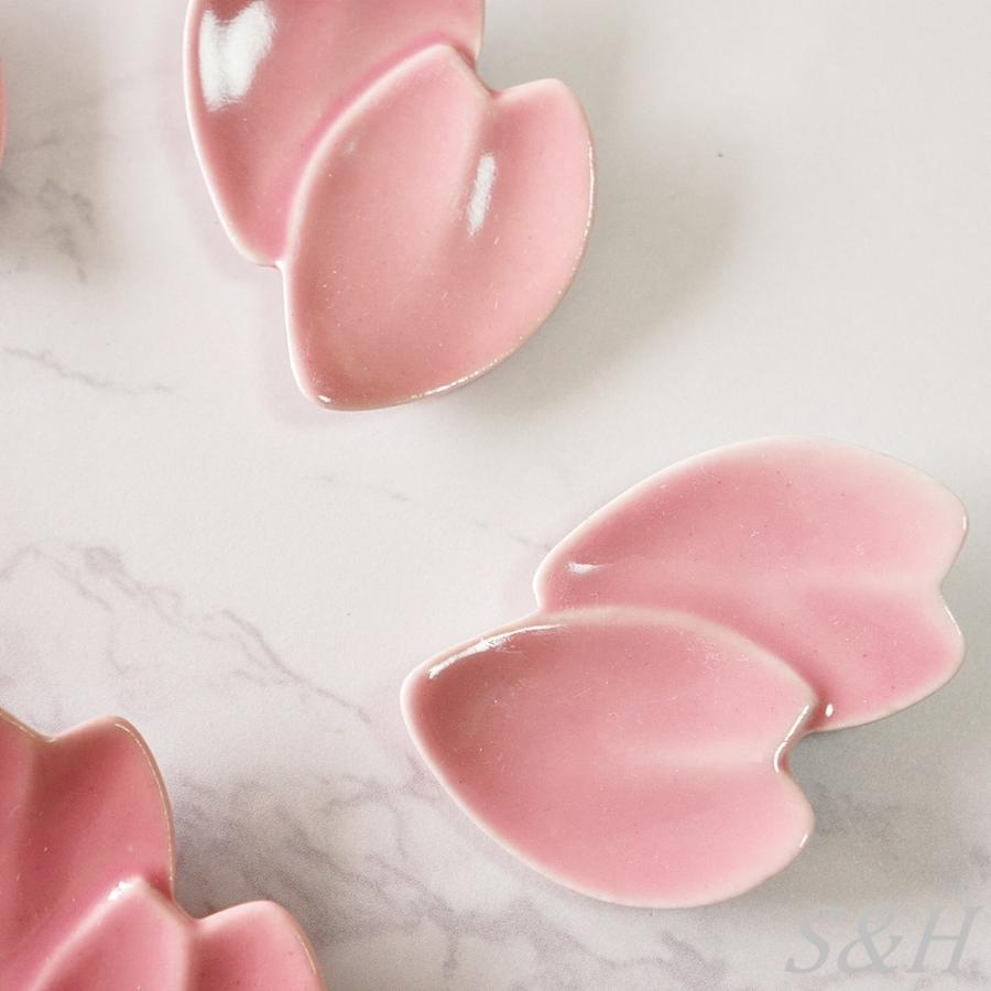 波佐見焼 箸置き 桜花びら 単品 ピンク おしゃれ はしおき おもしろ