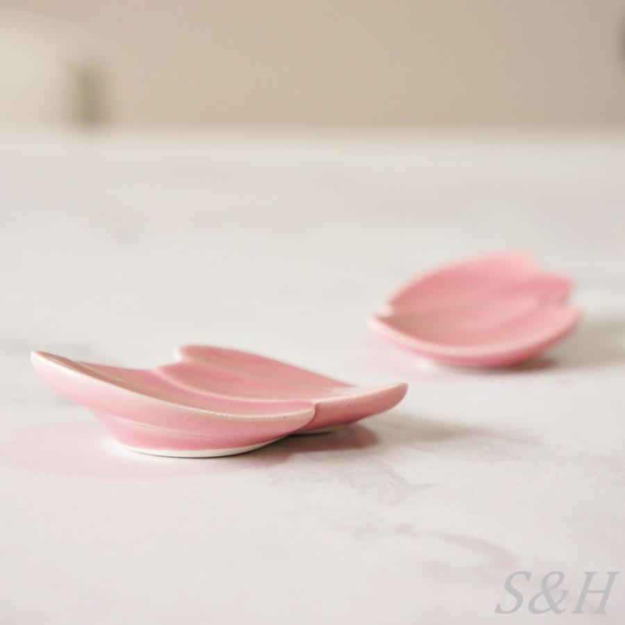 波佐見焼 箸置き 桜花びら 単品 ピンク おしゃれ はしおき おもしろ