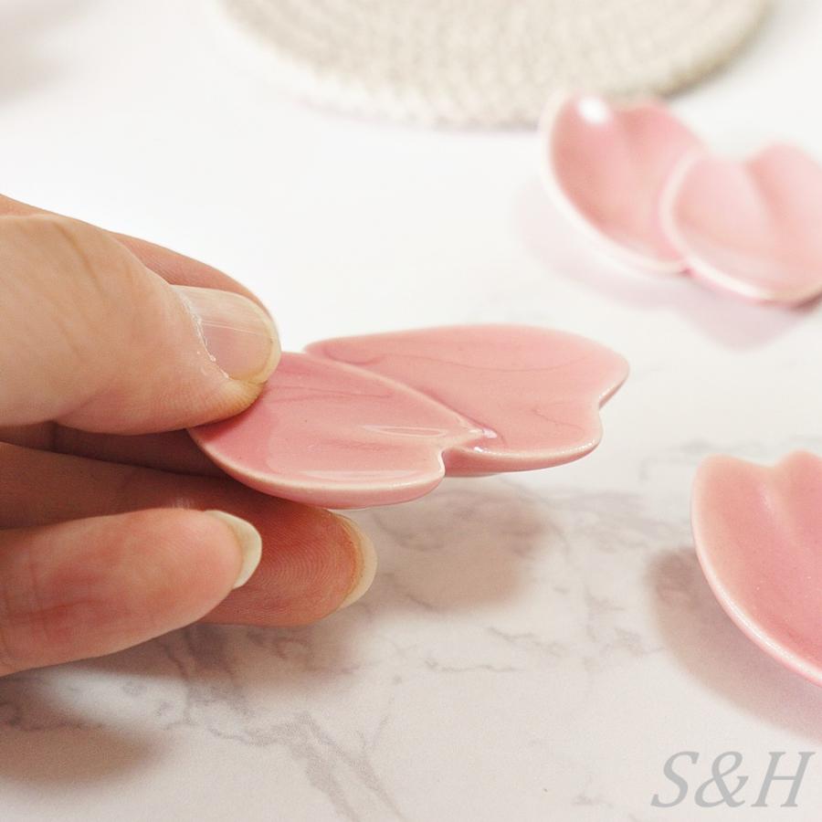 波佐見焼 箸置き 桜花びら 単品 ピンク おしゃれ はしおき おもしろ