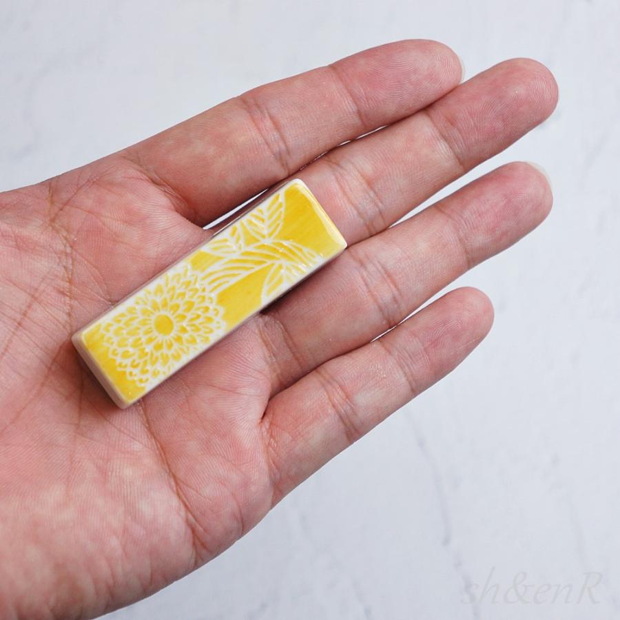 波佐見焼 箸置き カラーダリア 勲山窯 レスト 単品 おしゃれ 陶器 高級