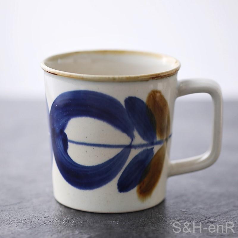 モダンデザイン！波佐見焼カップ 楽天市場】波佐見焼 Flowers マグカップ 約300ml 日本製 陶磁器 電子