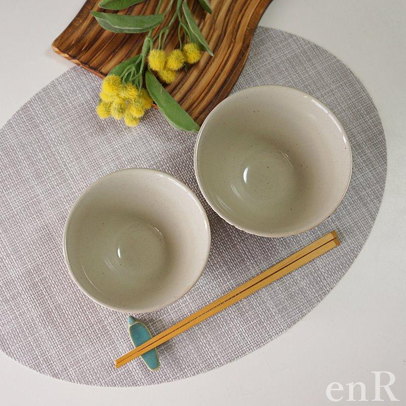 夫婦茶碗 波佐見焼 茶碗 大小ペアセット 勲山窯 カラーカンナ 黄 緑 お
