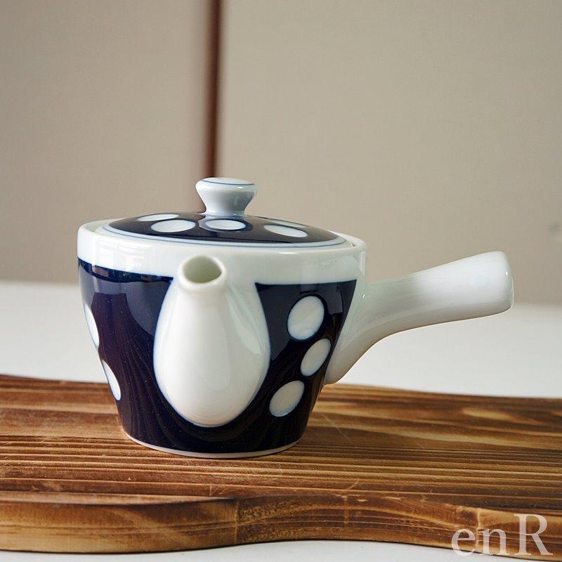 波佐見焼 有田焼 急須 4号 水玉 副千製陶所 茶器 日本製 肥前吉田焼