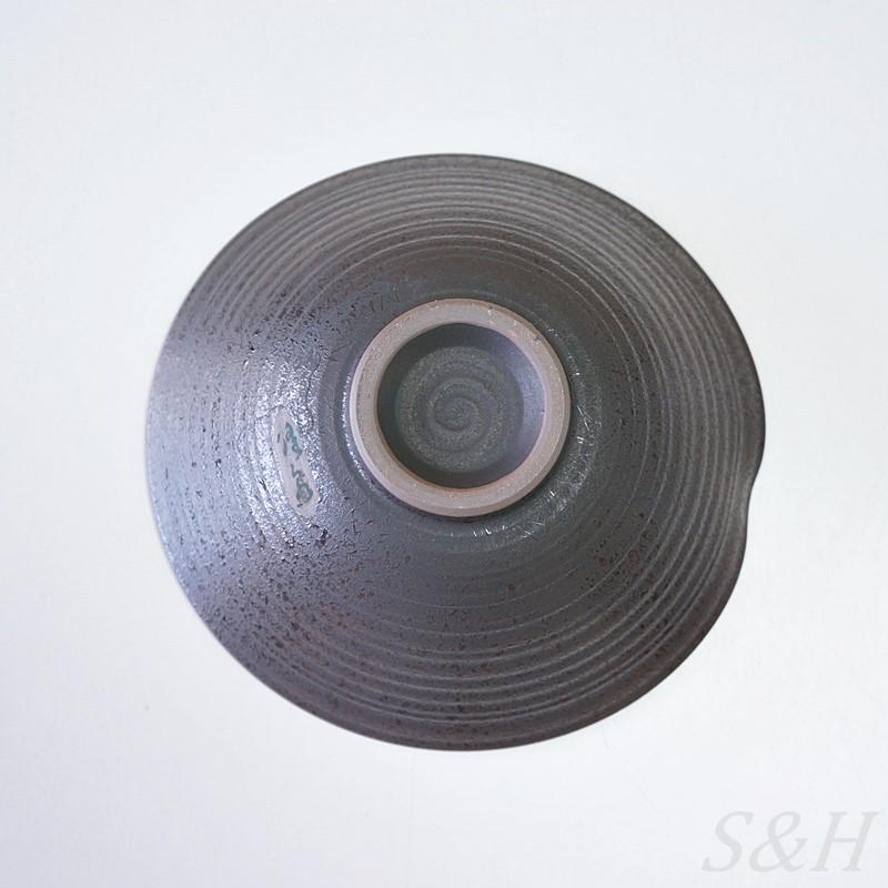 波佐見焼 鉢 預け鉢 黒吹 食器 ボウル 陶器 日本製 手描き シンプル