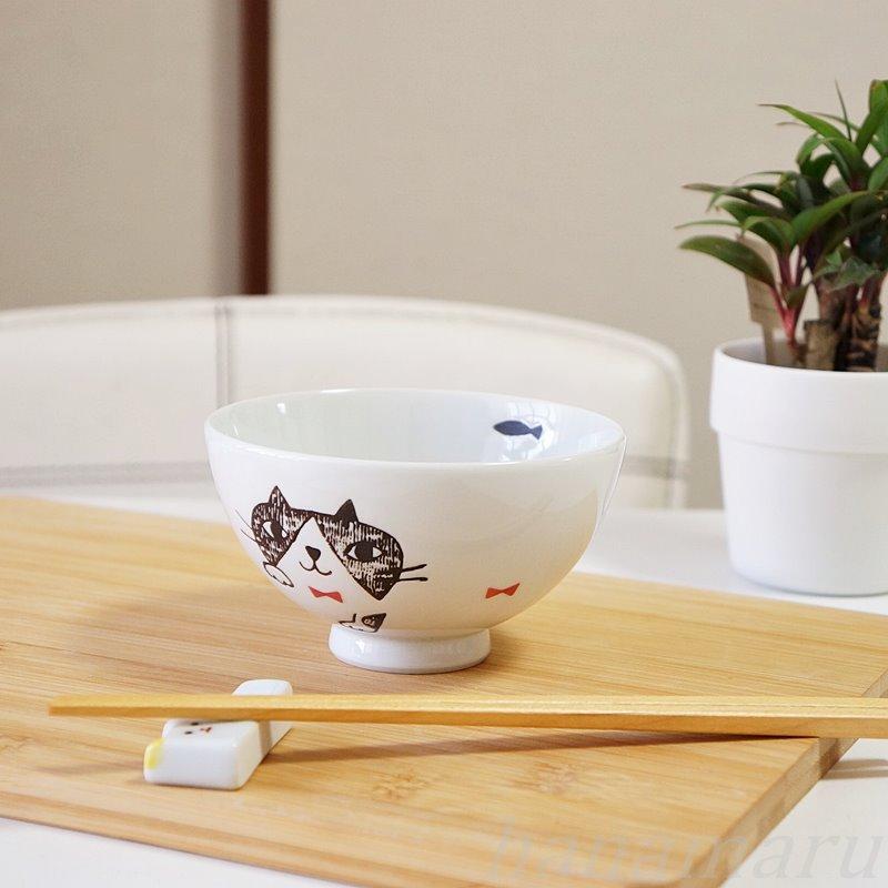 未使用 HELLO KITTY × くらわんか コラボ 丼、飯碗セット 波佐見焼 茶碗 波佐見焼 お茶碗 かわいい りぼん猫 白 ご飯茶碗 お茶わん 日本製