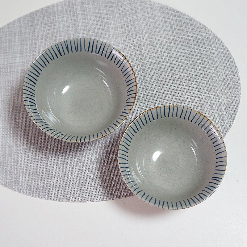 京泉　千筋桔梗　夫婦飯茶碗 有田焼お茶碗京千筋(大)茶