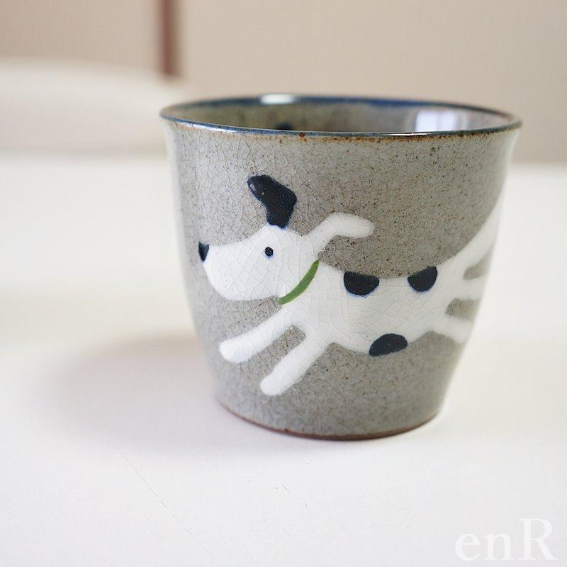 波佐見焼 カップ 単品 いぬ 犬 翔ドッグ 翔芳窯 ゆのみ 湯呑み そば