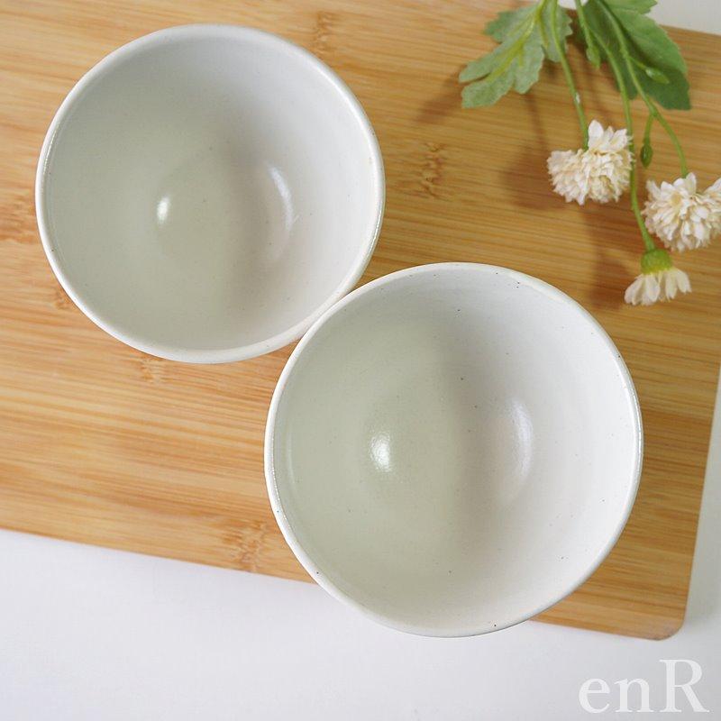 波佐見焼 茶碗 ペアセット 勲山窯 丸ダリア 夫婦茶碗 お茶碗 ご飯茶碗