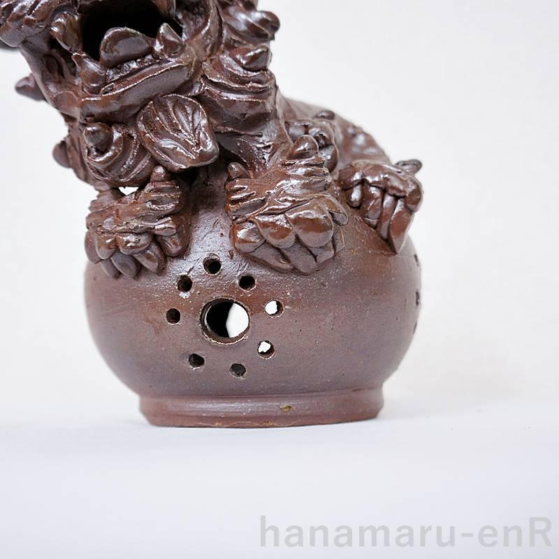 【希少】香炉シーサー やちむん　壺屋焼 希少】香炉シーサー やちむん 壺屋焼 正面20cmシーサー | 壺屋焼