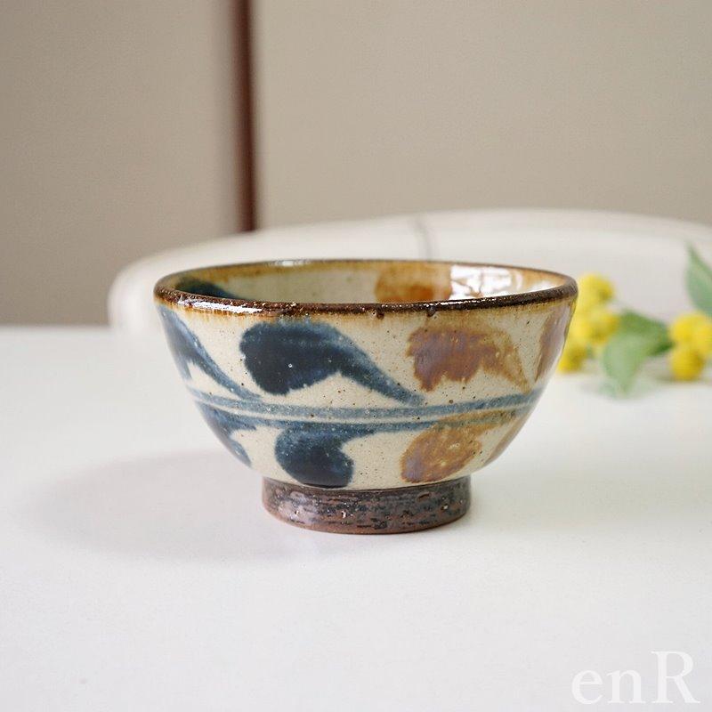 やちむん 4寸マカイ 茶碗 陶芸こまがた デイゴ柄 お茶わん お茶碗