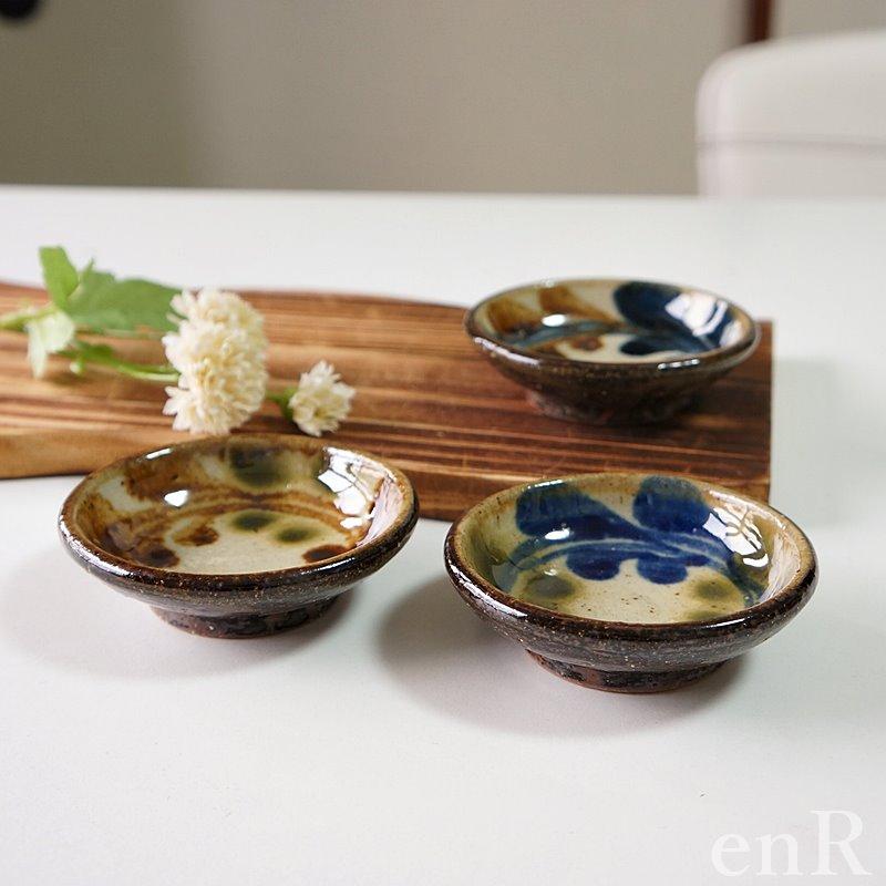 やちむん 皿 3寸皿 小皿 陶芸こまがた デイゴ柄 豆皿 焼き物 やちむん