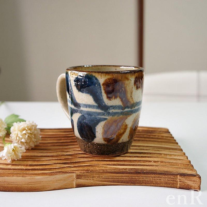 やちむん マグカップ 陶芸こまがた デイゴ柄 陶器 大きい おしゃれ