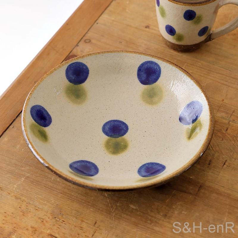 萩焼　花形皿　桐箱入り　陶花房　永地博正作 萩焼 花形皿 桐箱入り 陶花房 永地博正作