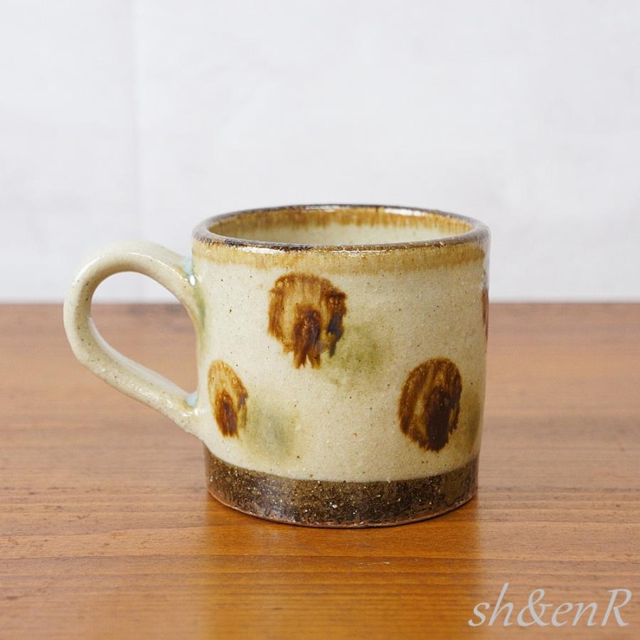 やちむん 皿 食器 コーヒーマグカップ コップ 陶芸こまがた 点打ち 飴