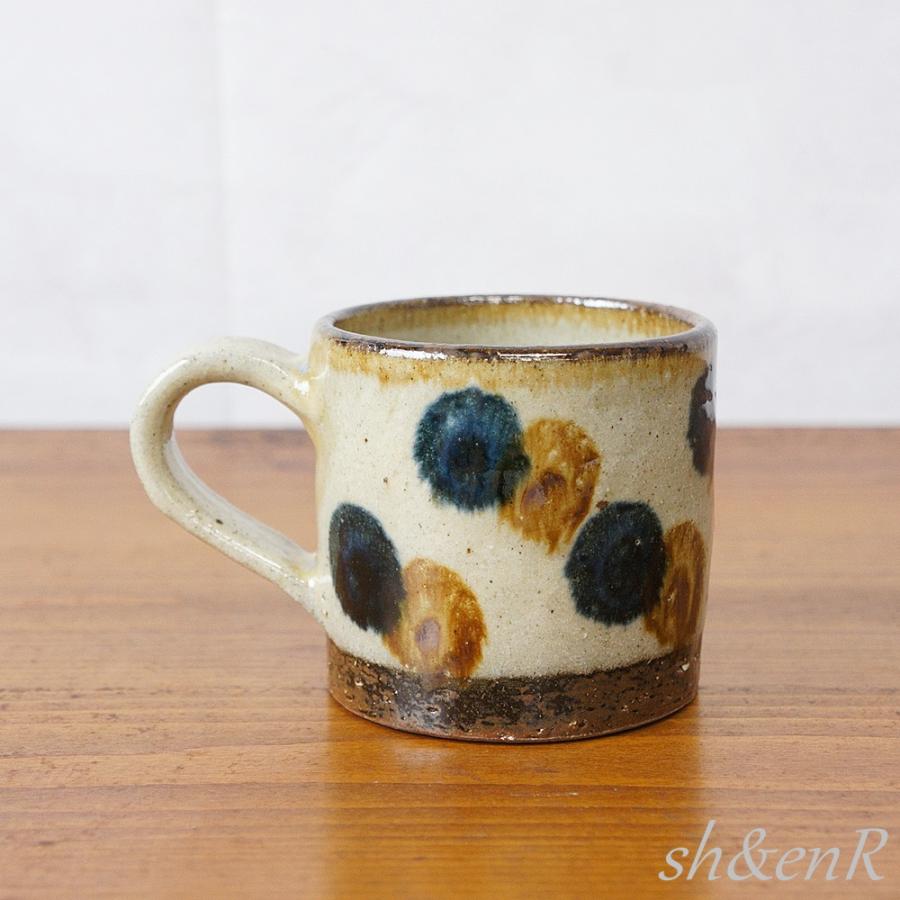やちむん 皿 食器 コーヒーマグカップ コップ 陶芸こまがた 点打ち