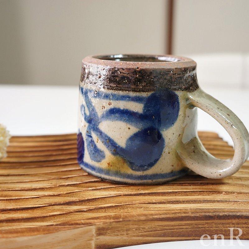 やちむん マグカップ マグ コーヒーカップ コップ 陶芸こまがた 唐草