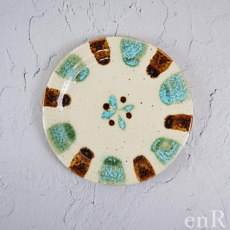 やちむん 食器 皿 5寸リム皿 5寸皿 erba おしゃれ 沖縄 陶器 作家物 和