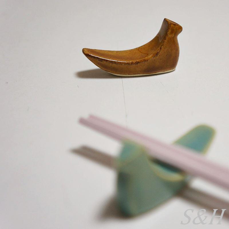益子焼 つかもと窯 トリの箸置き4個セット カトラリーレスト （ 陶器