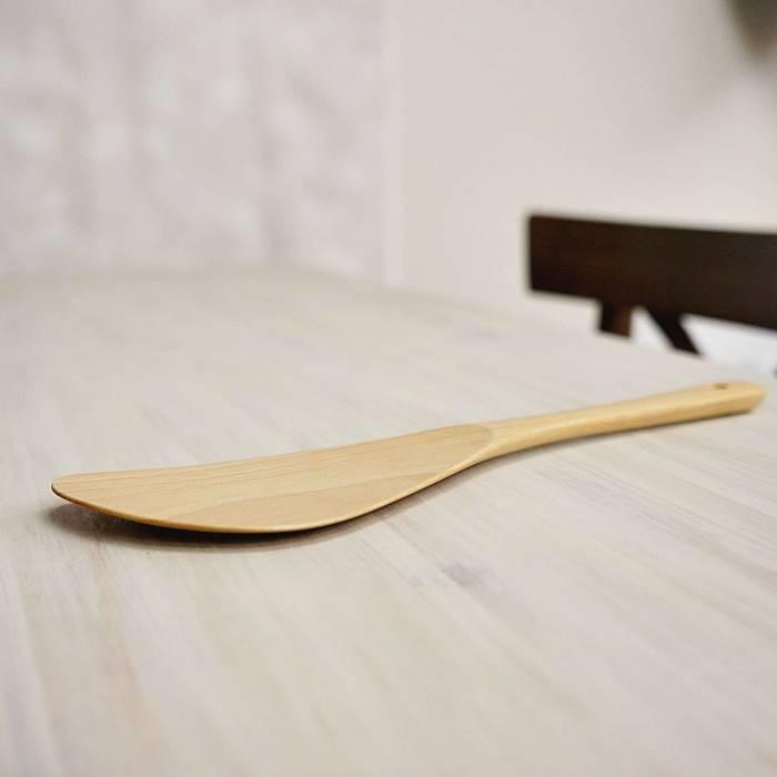 工房橙 木ベラ 木製 へら 中 25cm 日本製 調理 ロング スパチュラ