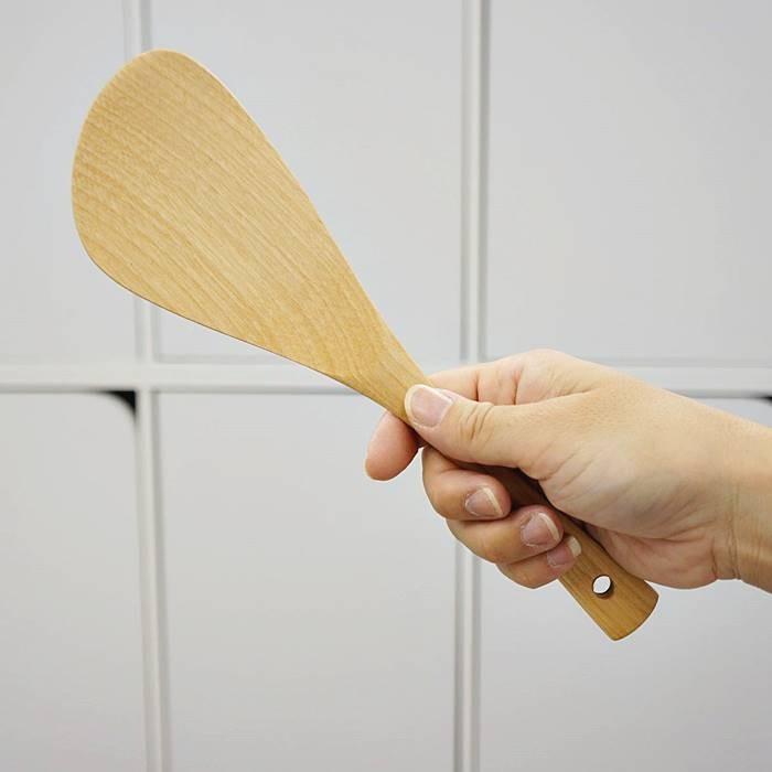 工房橙 木ベラ 木製 へら 中 25cm 日本製 調理 ロング スパチュラ