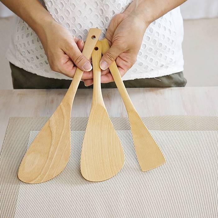工房橙 木ベラ 木製 へら 中 25cm 日本製 調理 ロング スパチュラ