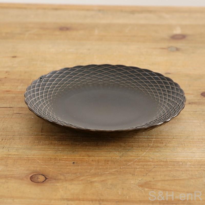 赤津焼 織部 小皿5客セット 銘々皿 平皿 銘々皿 5寸/七々子塗 | 津軽塗