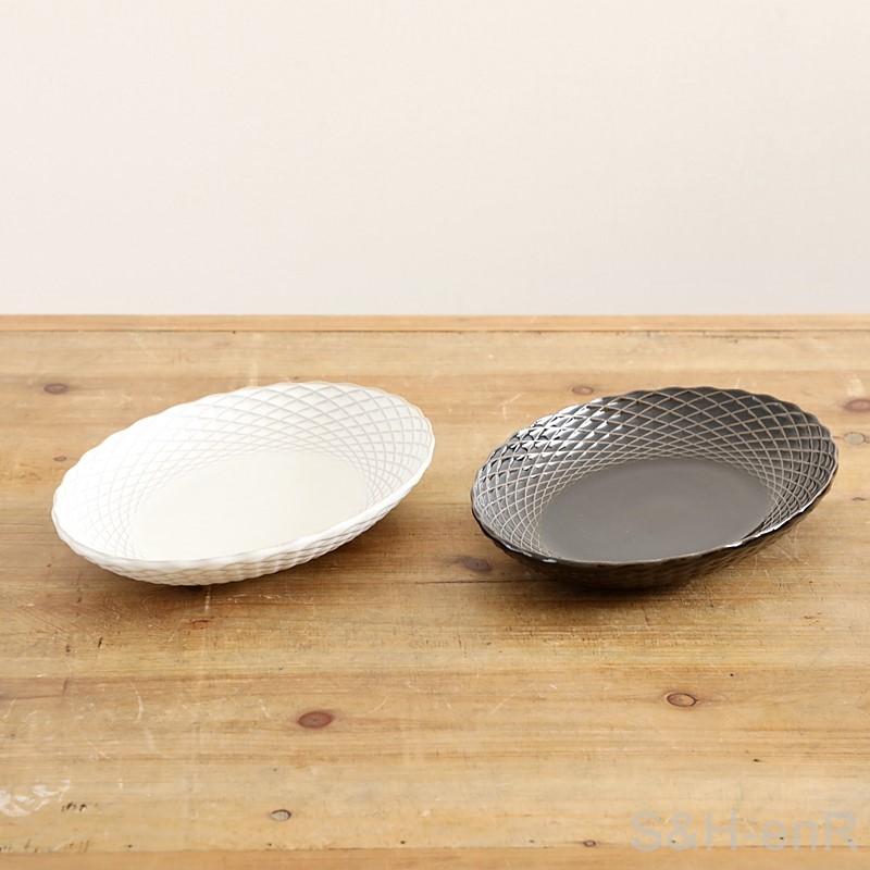 和食器　瀬戸焼　赤津焼　愛陶造　絵変わり　半月皿揃　五客　共箱　V　R7708 和食器 瀬戸焼 赤津焼 愛陶造 絵変わり 半月皿揃 五客
