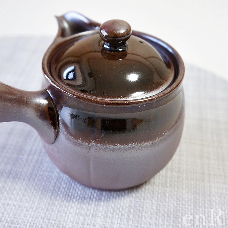 萬古焼 急須 未来形 2号 平網 アメ おしゃれ 日本製 ティーポット 茶器
