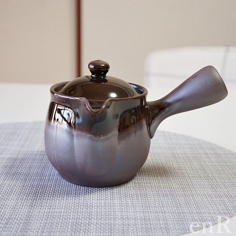 萬古焼 急須 未来形 2号 平網 アメ おしゃれ 日本製 ティーポット 茶器