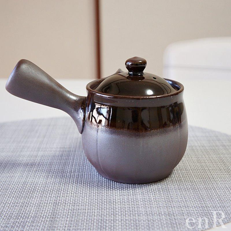 萬古焼 急須 未来形 2号 平網 アメ おしゃれ 日本製 ティーポット 茶器