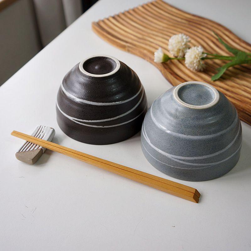 夫婦茶碗 ペア茶碗 ギフト ペアセット 螺旋 モダン 美濃焼 お茶碗