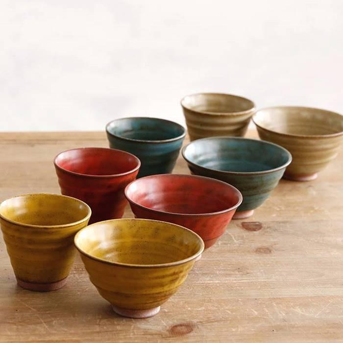 有田焼 波佐見焼 お茶碗 カラーマット 東原窯 おしゃれ 可愛い 茶碗