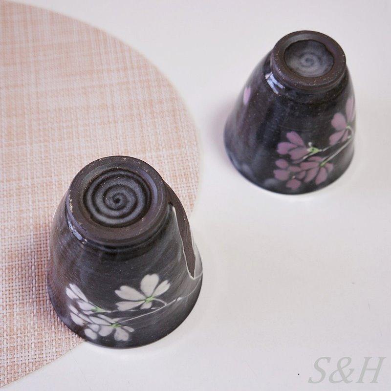 夫婦ゆのみ ギフト 有田焼 湯呑 ペア セット 東原窯 白盛桜 湯のみ