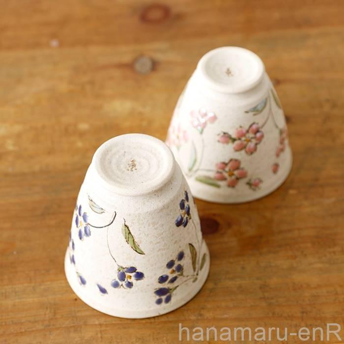 夫婦ゆのみ ギフト 有田焼 湯呑 ペア セット 東原窯 花輝き 湯のみ