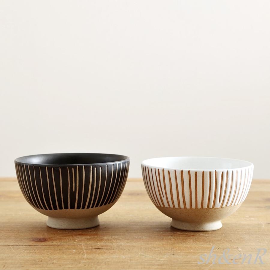 睦セット ギフト 有田焼 ペア セット 東原窯 丸十草 黒+白 お茶碗+ゆ