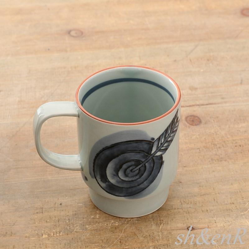 波佐見焼 マグカップ マグ 手描き 馬絵柄 縁起 陶器 大きい コーヒー