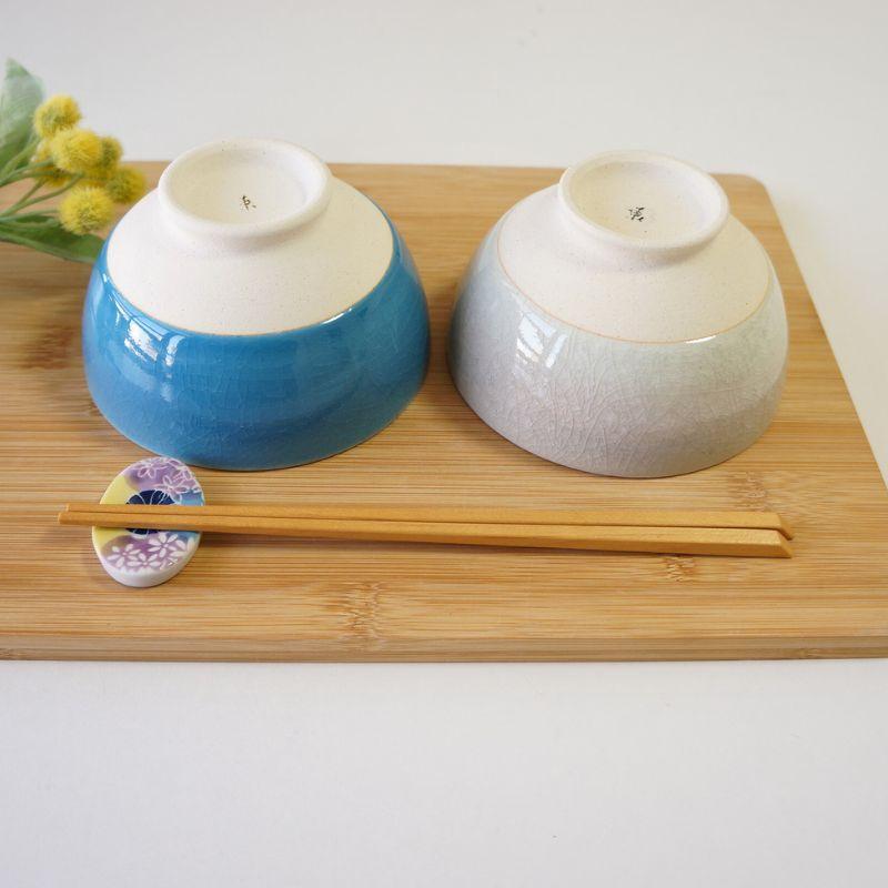 夫婦茶碗 有田焼 茶碗 ペア セット硝子釉並白 東原窯 お茶碗 おしゃれ