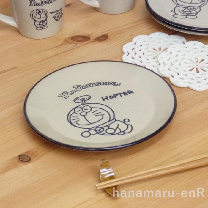 益子焼 つかもと窯 ドラえもん益子焼 5.5寸平皿 17.5cm ( 陶器 食器