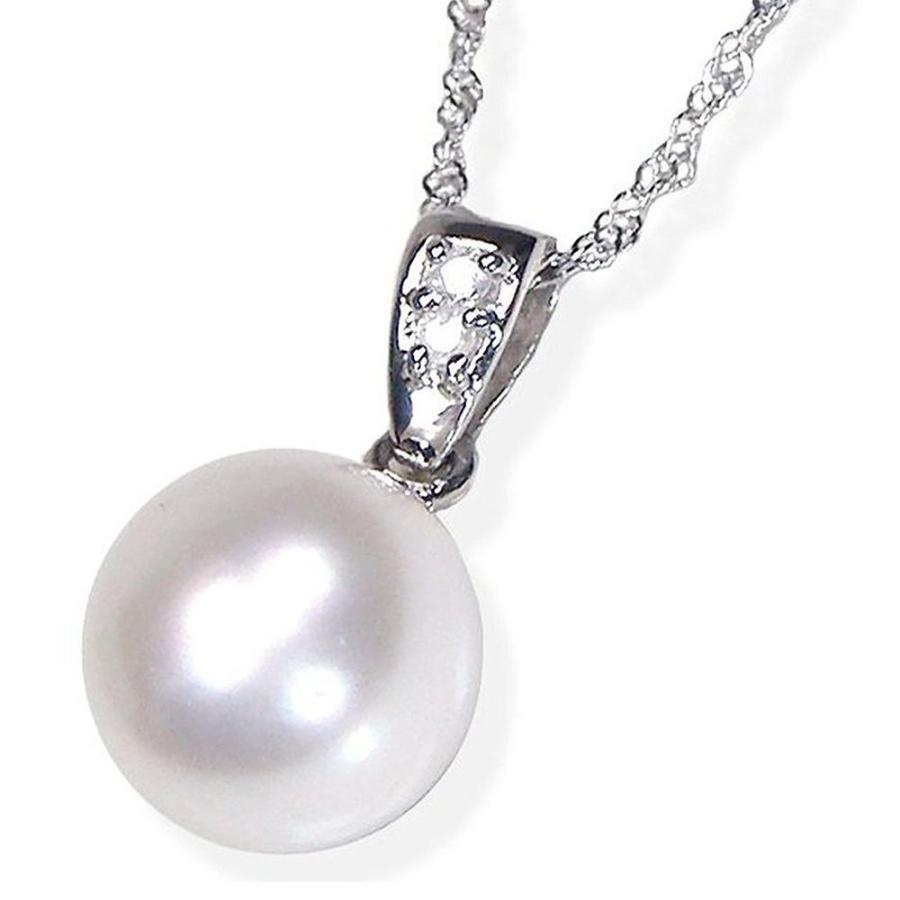 新作揃え プラチナ枠 アコヤ本真珠ペンダントネックレス 国産純和珠8 5ミリダイヤ入り誕生石６月日本製 ギフトラッピング済み ネックレス ペンダント Binghamtonhots Com
